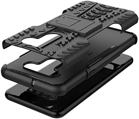 SKTGSLAMY за LG K51 Case, Калъф LG Reflect Case, [устойчив на удари] Трайни Двуслойни Защитен Калъф Hybrid Поставка за LG K51