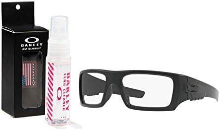 Слънчеви очила Oakley Industrial Clean Det Cord (Матово черно дограма / Прозрачни лещи) с комплект за почистване на лещи