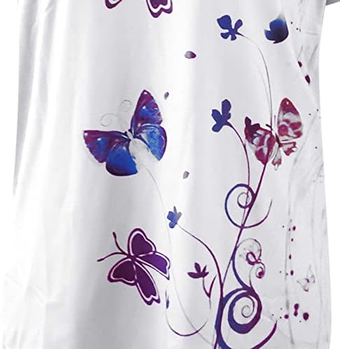 дамски летни блузи, Дамски Летни Блузи с къс ръкав за Леггинсов, Пуловер Свободно, Намаляване, Блуза, Риза с Гофрированным Подолом, S-5XL