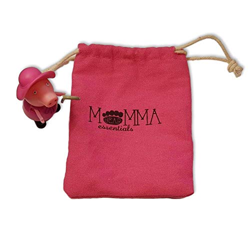 Защитен калъф за зърната Momma Bear Essentials Премиум-клас, комплект от 6 теми с ярко Розова мека памучна многократно