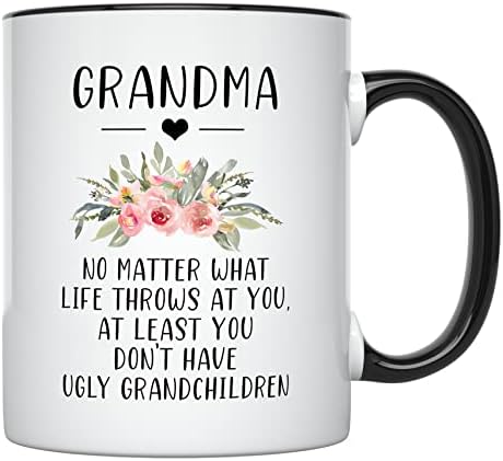 Чаша за баба YouNique Designs, 11 грама, Кафеена чаша за баба си за рождения ден на внуците си, Подаръци