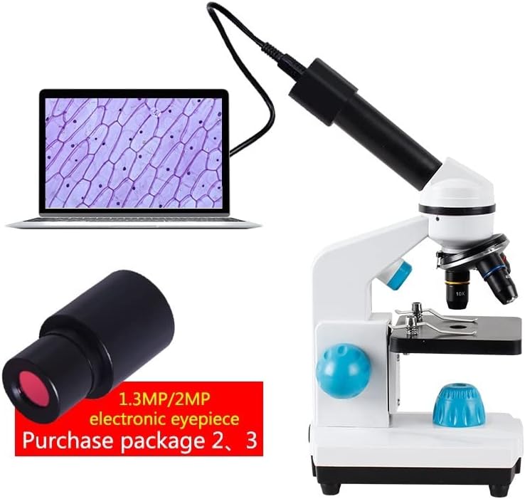 Обзавеждане за лабораторен микроскоп 2000x Биологичен микроскоп, 13 бр. Аксесоари + Електронен Окуляр Микроскоп