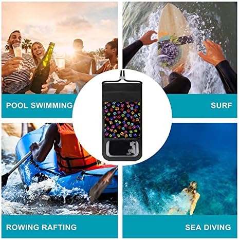 Най-забавната звезда цветна куче лапа Водоустойчив калъф за мобилен телефон суха чанта плажни аксесоари за плуване,