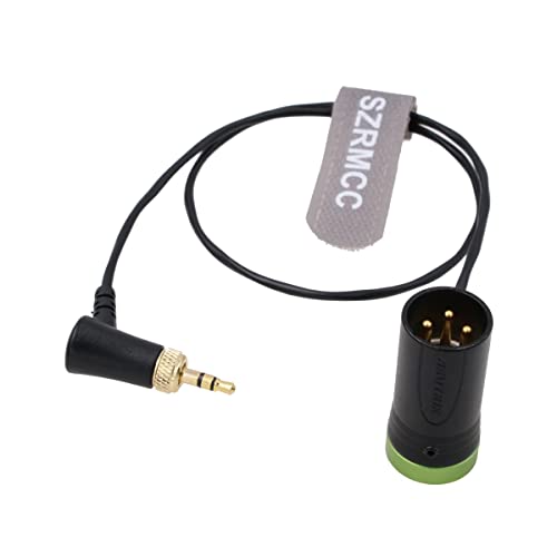 SZRMCC Нископрофилен XLR 3-Пинов конектор с ключ 3.5 мм TRS аудио кабел за Безжични предаватели Sennheiser EK500 Sony