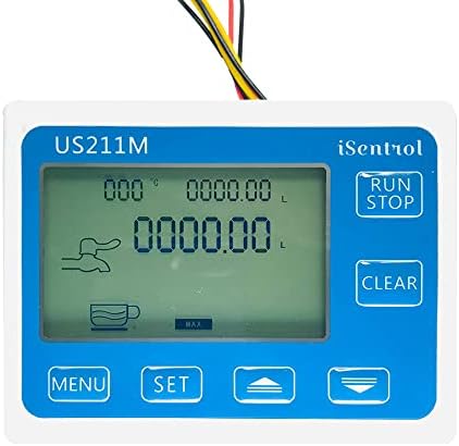 Дисплей разходомера цифров св Сеньор подаване с Резба G1/4 броя Измерване на разхода на Сумматора разходомера SUS304 поток 0.3-3.5 L/min