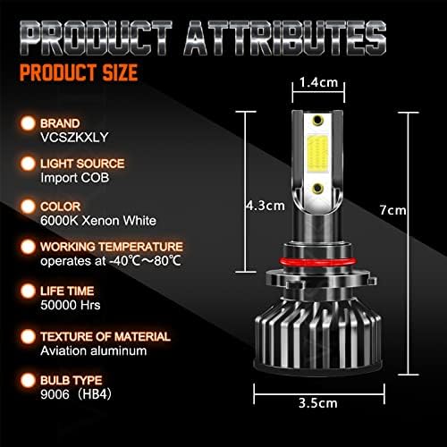 Led светлини VCSZKXLY, съвместими за Kenworth T680 T880 (2013-2019), Супер Ярки led светлини, комплекти за конвертиране, 6000