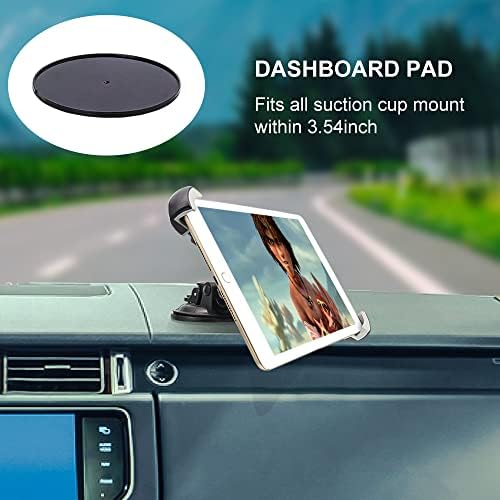 Автомобилна стойка за таблет на предното стъкло за таблети 9,5-14,5, Притежател на iPad на арматурното табло с винт