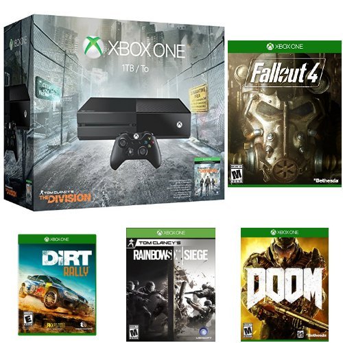 Конзола Xbox One обем 1 TB - Комплект Tom Clancy ' s The Division + Fallout 4 + DOOM + Rainbow Six Siege + DiRT