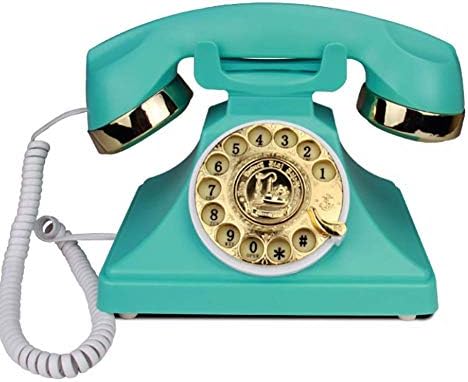 Ретро телефон Антикварен Телефон Стари Метални Повиквания Телефон, Регулиране на силата на Звука на Повикване