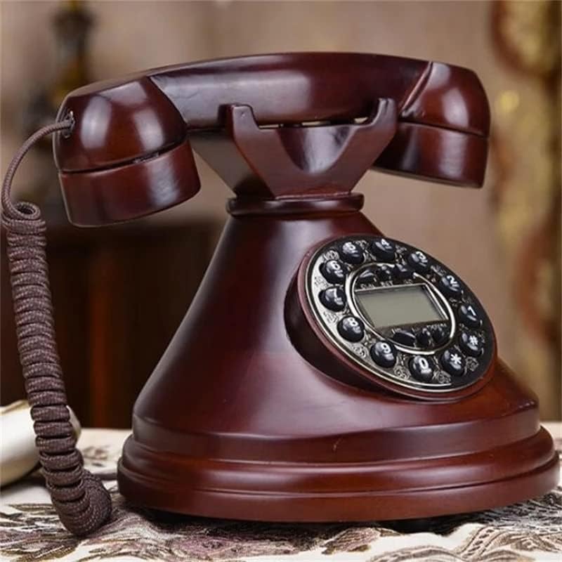 WENLII Антикварен Кабелна Модерен Стационарен телефон От масивно Дърво В Ретро Стил, Антични Стационарен телефон/Повторно