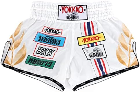 Боксови шорти YOKKAO Muay Thai за мъже и Жени | Сатенени шорти Премиум-клас за спортисти | Са идеални за тренировки и състезания
