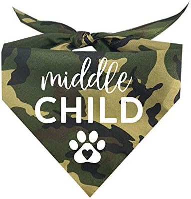 Средната Детска Кърпа с изображение на Лапи във формата на Сърце, Подходяща за Семеен Триъгълна Кучешки Бандане за Кучета (Различни цветове)