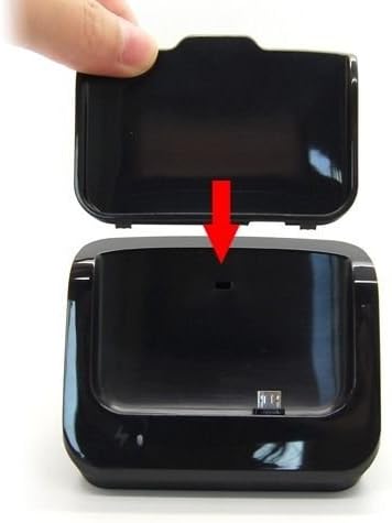 Поставка за зарядно устройство Orei HTCONE Unicharge за HTC One M7 с USB-кабел, Свалящ се Панел на корпуса - Черен