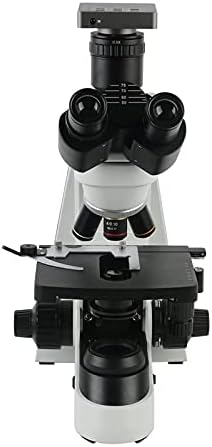 RTHUUW 40X - 1000X 1600X 2000X Лабораторен Професионален Биологичен микроскоп, Тринокулярный микроскоп (Размер: