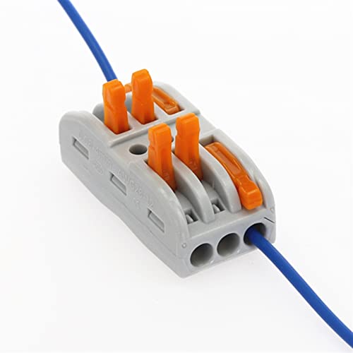 IRFKR SPL-3 Конектор за свързване на кабел 32A/250V Клеммная тампон за кабели, Резьбонарезной сплитер 0,08-2,5 мм (Цветно: 5 бр.)