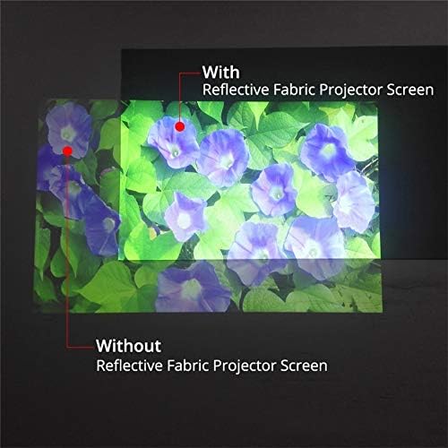 CXDTBH 16:9 Отразяваща екран за проектор с висока яркост 60 72 84 100 120 130 См Текстилен плат екран (Размер: 60 см)