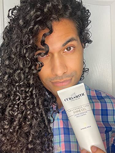 CURLSMITH - Гел за придаване на блясък, Силна фиксация, за стайлинг на коса, Защита от резба, Чувствителен, Без ароматизатори, за всички видове къдрици, Вегетариански (8 те