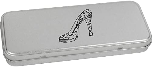 Метална Лидице кутия за канцеларски материали Azeeda , Украсена с висок ток на панти /Кутия за съхранение (TT00194731)