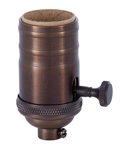Месинг патронник B&P Lamp® с тежка обточкой и месингова дръжка, на настоящата никел покритие, 3-посочен функция, Без конец