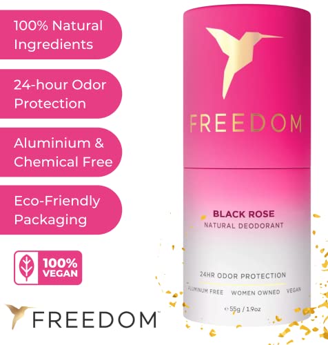 FREEDOM - Натурален Дезодорант, Натурален Дезодорант за жени и мъже, за чувствителна кожа, Без алуминий, Изработен от сода