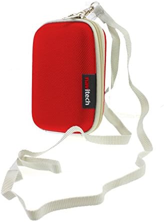 Твърд защитен калъф за слушалки Navitech Red, който е Съвместим с Audio Technica SonicFuel ATH-CLR100iS