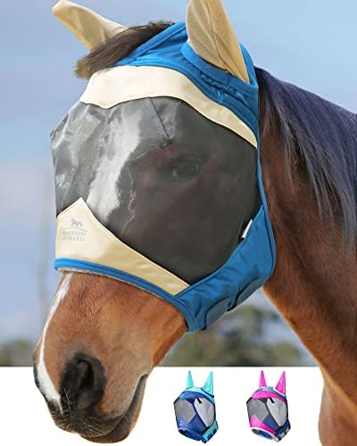 Оцветен маска за езда Harrison Howard Luxe Стандартна с напълно видими ушите, блокиране на ултравиолетова радиация, Малки