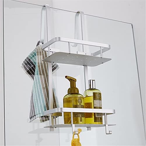 FVRTFT Подвесная душ кабина Caddy Space Алуминиева стойка за баня без перфорация Стенни закачалка за душ-стая 2-слойная подвесная кошница за баня с Широк спектър на приложе