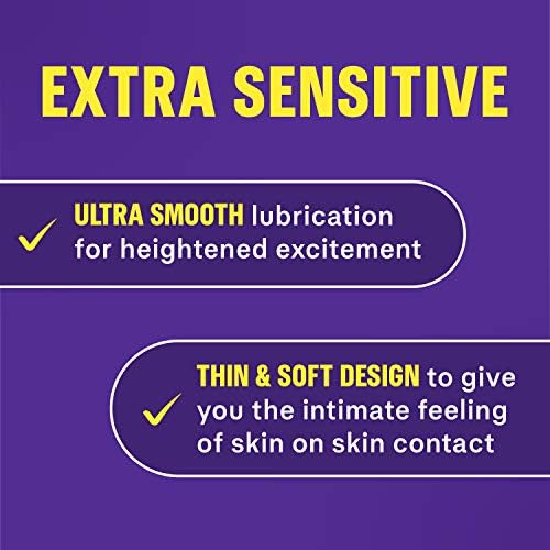 Презервативи Durex Extra Sensitive Smooth Thin с много гладка смазани, за да подобри усещания, Презервативи от