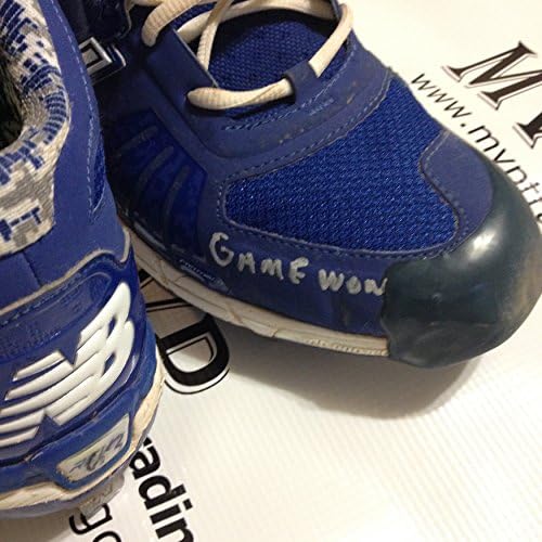 PSA/ ДНК Истински футболни Обувки, с автограф от Начинаещ Йими García, Надетые в играта на Лос Анджелис Доджърс