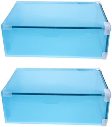 Кутия за съхранение на Масата VOSAREA, 2 бр., Штабелируемые Кутии за Съхранение за дома си, Различни Контейнери