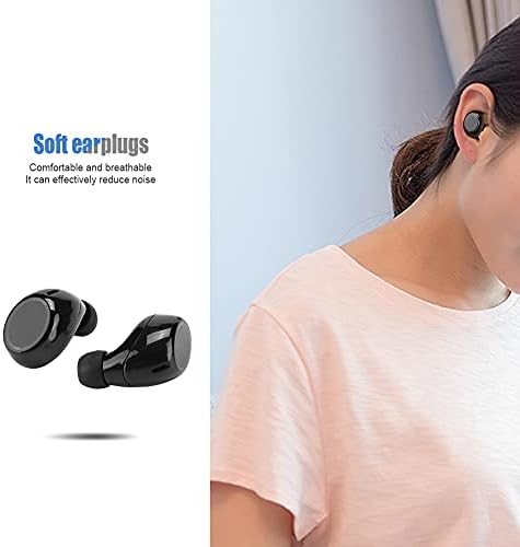 Тези безжични слушалки, време на готовност 30 часа, Слушалки, Bluetooth 5.0 InEar с Меки гумени затычками за ухото и зарядно