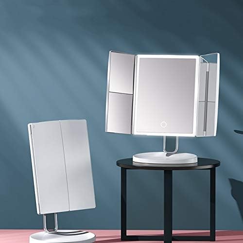 WSSBK Огледало За Грим, Без Замъгляване Огледало За Грим с Притежателя на Търтей 360 Ротация Душ Огледало За Бръснене