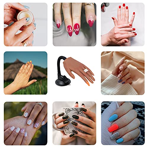 Силиконовата Тренировочная ръка за Акрилни нокти, Професионални Актуализирани Ръцете на Манекена за Тренировка на ноктите