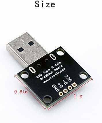 Treedix 4 бр. USB Type A Разъемная Такса USB за DIP Адаптер 4pin със Стъпка 2.54 мм за Макетной Платка USB-Захранване направи си САМ