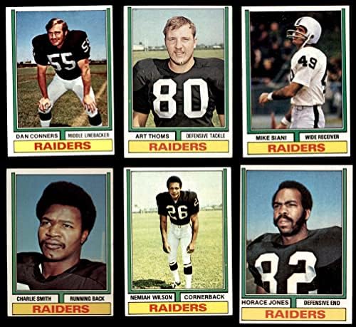1974 Набор от команди Topps Oakland Raiders Oakland Raiders (Комплект) EX/MT+ Raiders
