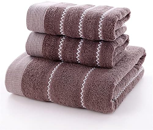 ZYZMH, Комплект от 3 теми, хавлиени кърпи, комплект кърпи от плътен памук, хавлиени Кърпи за Лице, кърпи за баня