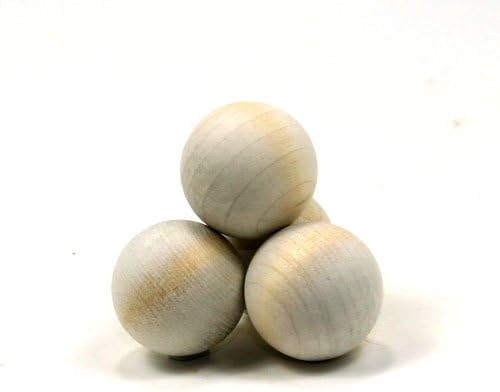 Mylittlewoodshop - Опаковка от 50 топки суров дървен материал с диаметър 1-1 /2 инча (WW-RB1500-50)