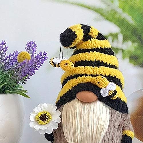 iYBWZH Bumblebee Плюшено Джудже - Шарени Кукла-Пчела Джудже Начало Декор Шведската Ръчна работа Tomte Nisse