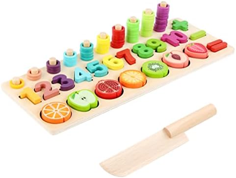 Инструкции за обучение на децата от ранна възраст на Монтесори Плодов Cheshire Цифрова Форма Сдвоени Строителни Блокове на детски Играчки Детски Учебни помагала по ма