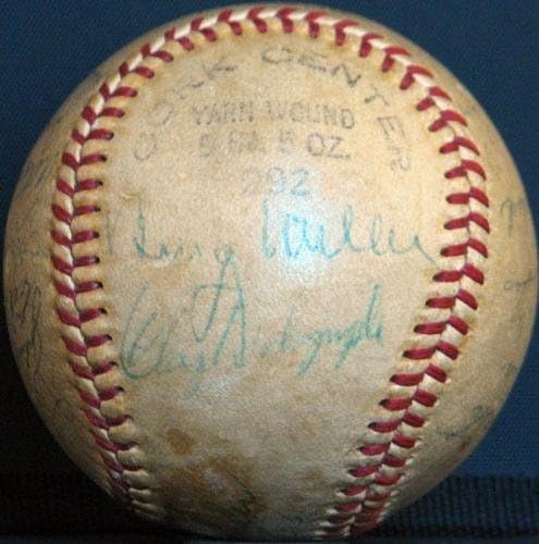 Централен Бендер Philadelphia Athletics & Phillies Greats Подписа ДНК Бейзболен PSA - Бейзболни топки с Автографи