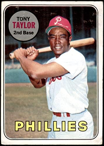 1969 Topps # 108 Тони Тейлър Филаделфия Филис (Бейзболна картичка) ДОБРИ Филис