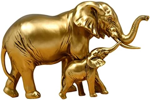 Фигурка на Слон от смола JXCBXJ, Статуя на слон, За дома, Интериор слонът Носи късмет, Подарък слон на майката и на