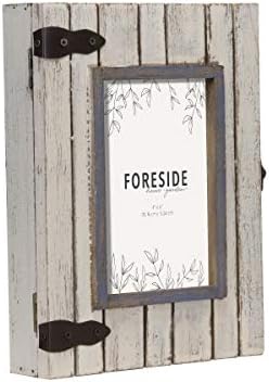 Рамка за дома и градината Foreside FFRD06193 4X6 в селски стил, Бял