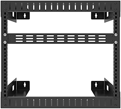 Флип-надолу празна панел Jingchengmei 1U с вентилируемым отвор за гръб на стелажи за 19-Инчов мрежов шкаф или на корпуса на сървъра от багажник в Черен цвят (1UVBPHN, черен)