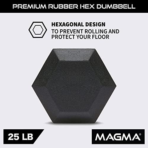 Шестоъгълник гири МАГМАТА Премия от желязо и каучук в соло изпълнение или в пакет - достъпни са с тегло от 3 до 50 кг