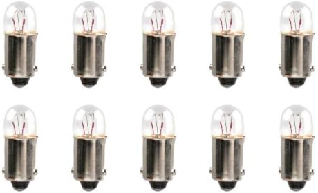 Лампи с нажежаема жичка CEC Industries #3796, 12, 2,04 W, с цокъл BA9s, под формата на T-2,75 (Кутия от 10 броя)