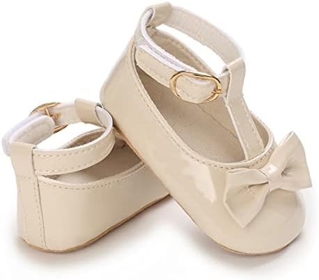 COSANKIM/Обувки на равна подметка Mary Jane за малки момичета; Нескользящая Гумена Подметка; Сватбени Модела Обувки на Принцесата