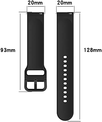 AISPORTS 5 Pack е Съвместима за Samsung Galaxy Watch 5 Каишка 40 мм 44 мм Силикон Женски Мъжки, 20 мм, Спортен