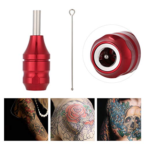 25 мм Патрон за татуировки от алуминиева Сплав С Нагънат Дръжка, Инструменти за татуиране - 3 цвят (червен)