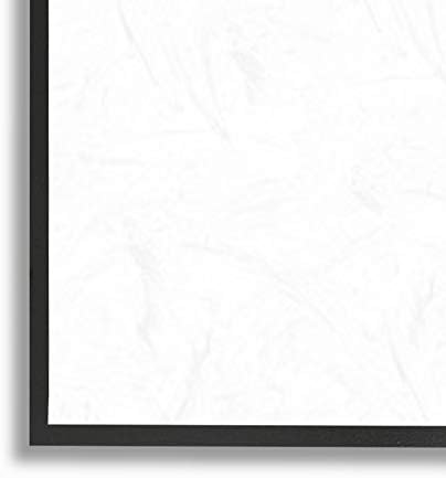 Stupell Industries Любов и Котешка фраза, Забавен Модерен Котка, Дизайн от Veselin, монтиран на стената фигура в черна рамка, 11 x 14, Не е съвсем бял